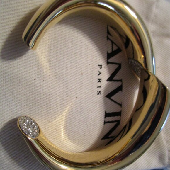 Lanvin Gold Sequence Crystal-embellished Cuff - Picture 4 of 7